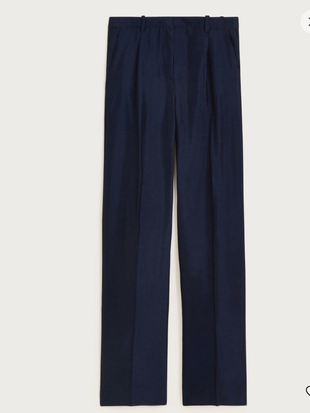 Classic Navy women’s satin wide leg pant